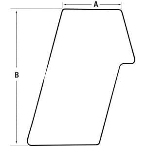 6691003 - Glass, RH Rear Stationary