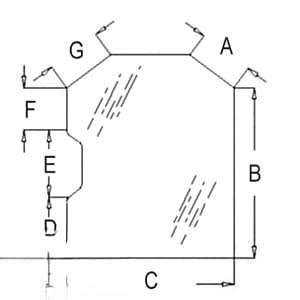 6729776 - Glass, Door (Tinted), Curved