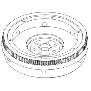 672211C91 - Flywheel w/ 341604R1 Ring Gear