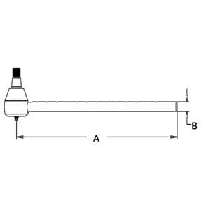 70254662 - Tie Rod, Male, Outer