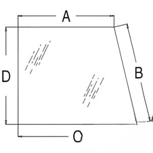 70573642 - Glass, Rear, Side (RH/LH)