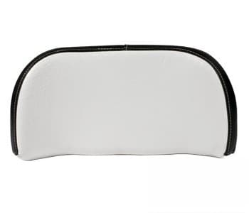 70236460-5 - WHT/BLK Wood Back Cushion - Thumbnail 2