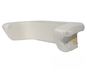 70243517-4 - WHT VINYL Wood Base Back Cushion