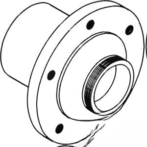 70261418 - Wheel (for use w/ threaded hub cap) Hub