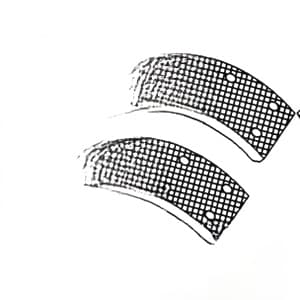 70276950 - Brake Shoe Linings w/ Rivets