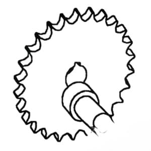 71130746 - Shoe Drive (RH) Sprocket Crank Assy.
