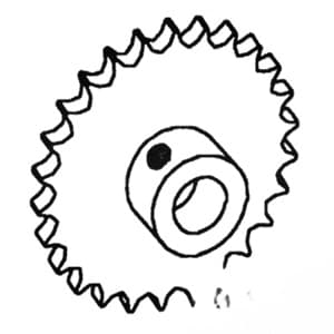 71137714 - Walker Crank (LH Side) Sprocket Assy.