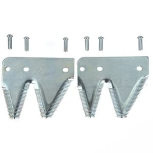 712-730 - RH End Sections, Chrm Top Ser; Card of 2 w/Rivets - Thumbnail 3