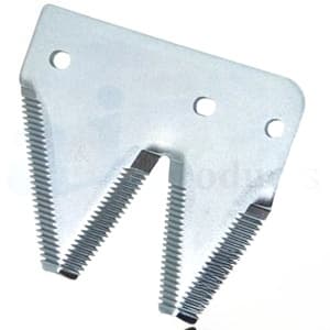 712-750 - LH End Sections, Chrm Top Ser; Card of 2 w/ Rivets