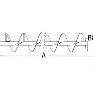 71397114 - 12"/14" Swivel Auger; Bin Unloading