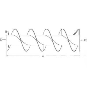 71399861 - Vertical Unloading (Extended Wear) Auger