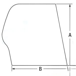 7261609 - Glass, RH Rear Side, Fixed