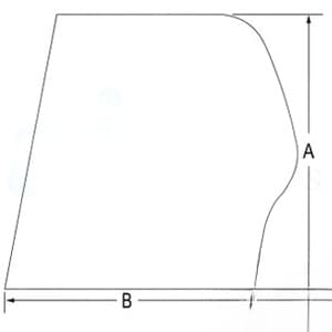 7266739 - Glass, LH Rear Side, Fixed