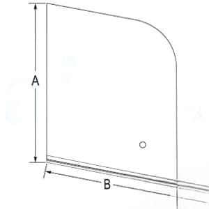 7266740 - Glass, LH Rear Side, Sliding