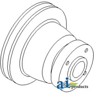 735034M1 - Pulley, Water Pump; Square Bolt Pattern - Thumbnail 2