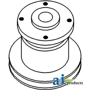 735034M1 - Pulley, Water Pump; Square Bolt Pattern - Thumbnail 3