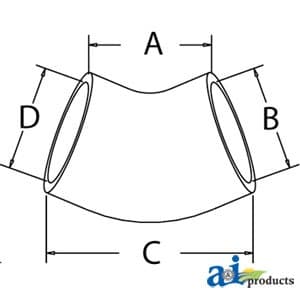 744671M1 - Hose; Water Pump To Inlet - Thumbnail 2