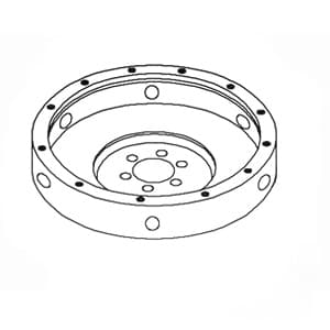 744779M91 - Flywheel w/o Ring Gear