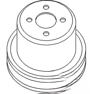 74513381 - Water Pump (Single Groove) Pulley - Thumbnail 3