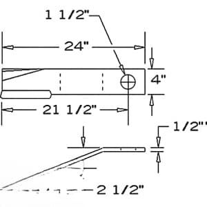 78495BH - Lift CCW Rotary Cutter Blade