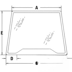 82000296 - Glass, Windshield, Front