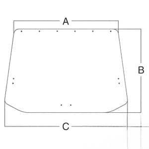 83904570 - Glass, Rear, Upper - Tinted