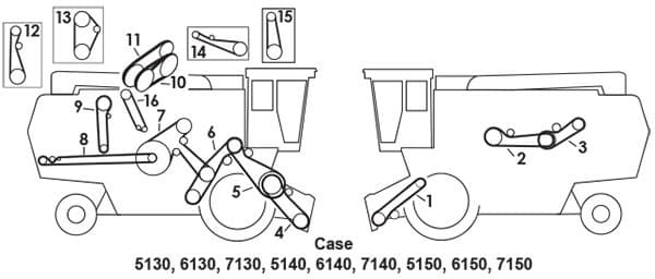 84230075 - Cleaning Fan/Elevator Jackshaft Belt - Thumbnail 3
