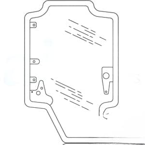 84344565 - Glass; Front Door