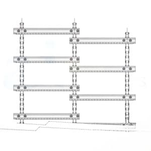 84346485 - Feederhouse; 3 Strand / Serrated Slats Chain