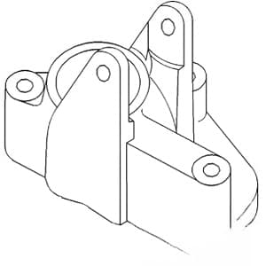 847705M2 - Brake Lever (RH) Bracket