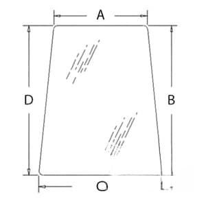 85801626 - Glass, Door, Upper (RH/LH)