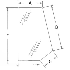 85801628 - Glass, Rear, Side (RH/LH)