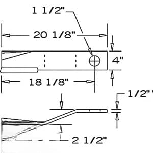 8589 - Lift CCW Rotary Cutter Blade