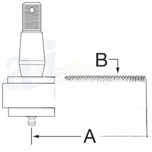 86400221 - LH Thread Outer Tie Rod End