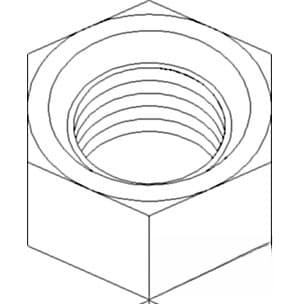 86507392 - Nut, Tie Rod Jam; RH Thread