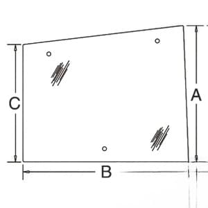 86521435 - Glass, Side (RH) - Hinged - Thumbnail 2