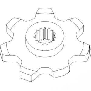 86837081 - 7 Tooth Sprocket; Row Unit Drive