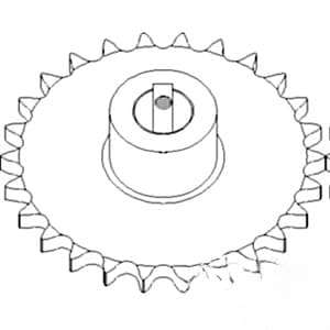 86999492 - Bubble Up Auger; Driven Sprocket