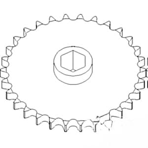 87024802 - Driving; Main Drive Sprocket