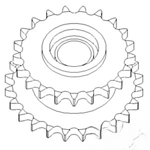 87283922 - Auger Drive Sprocket Assy.