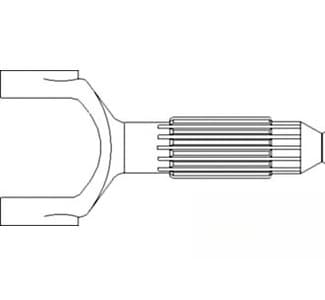87302539 - Inclined Delivery Auger Yoke-Shaft