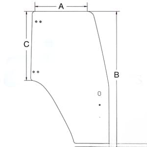 87302769 - Glass, Door (LH)