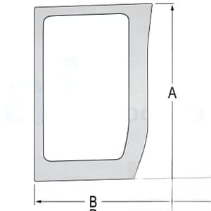 87304259 - Glass; Lower Front, RH