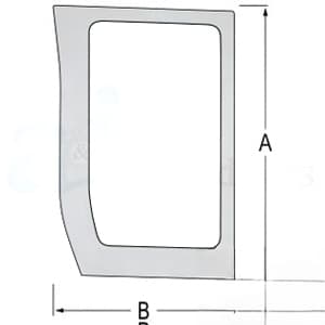 87304261 - Glass; Lower Front, LH