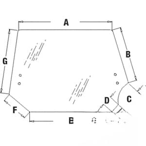 87309738 - Glass, Rear; Tinted