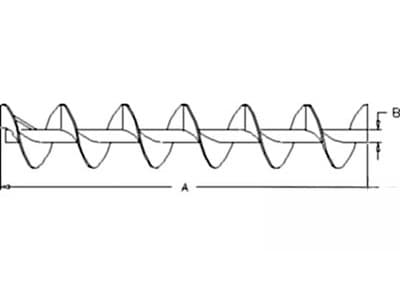 87325666 - Heavy Sectional Flighting Vertical Unloading Auger