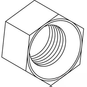 87455739 - Nut, Tie Rod Jam; M38 RH Thread - Thumbnail 3