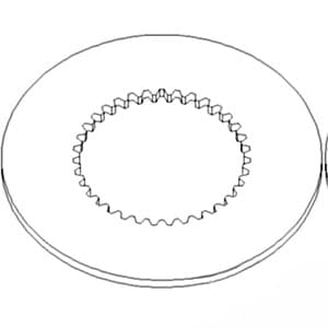 87536806 - Internal Separator; Friction Clutch Plate