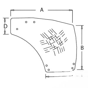 87560786 - Glass, Door (LH)