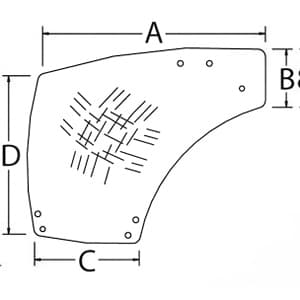 87560791 - Glass, Door (RH)
